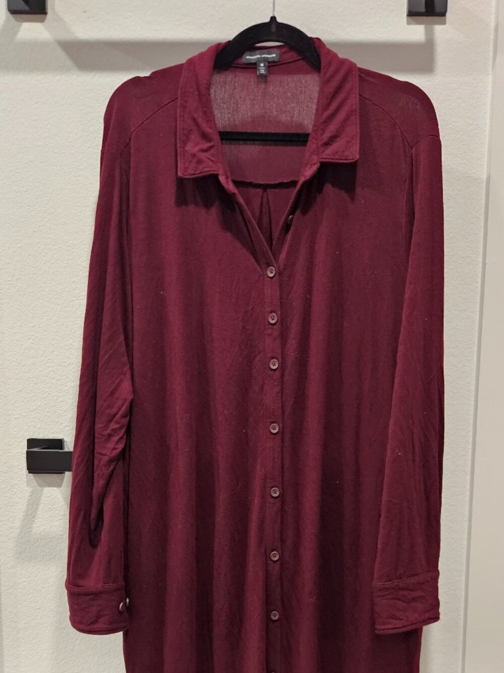 Maroon Shirt Dress